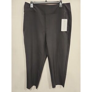Athleta NWT Endless Pant Womens 14/P Black 26 Inseam High Waist Pockets Stretch
